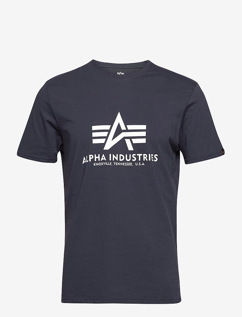 Alpha Industries - Basic T-Shirt BL - kortærmede t-shirts - navy - 1