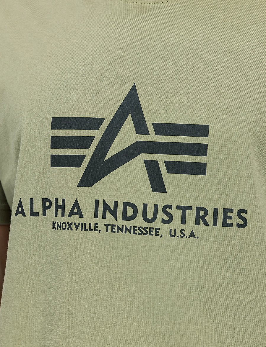 Alpha Industries - Basic T-Shirt BL - lühikeste varrukatega t-särgid - olive - 4