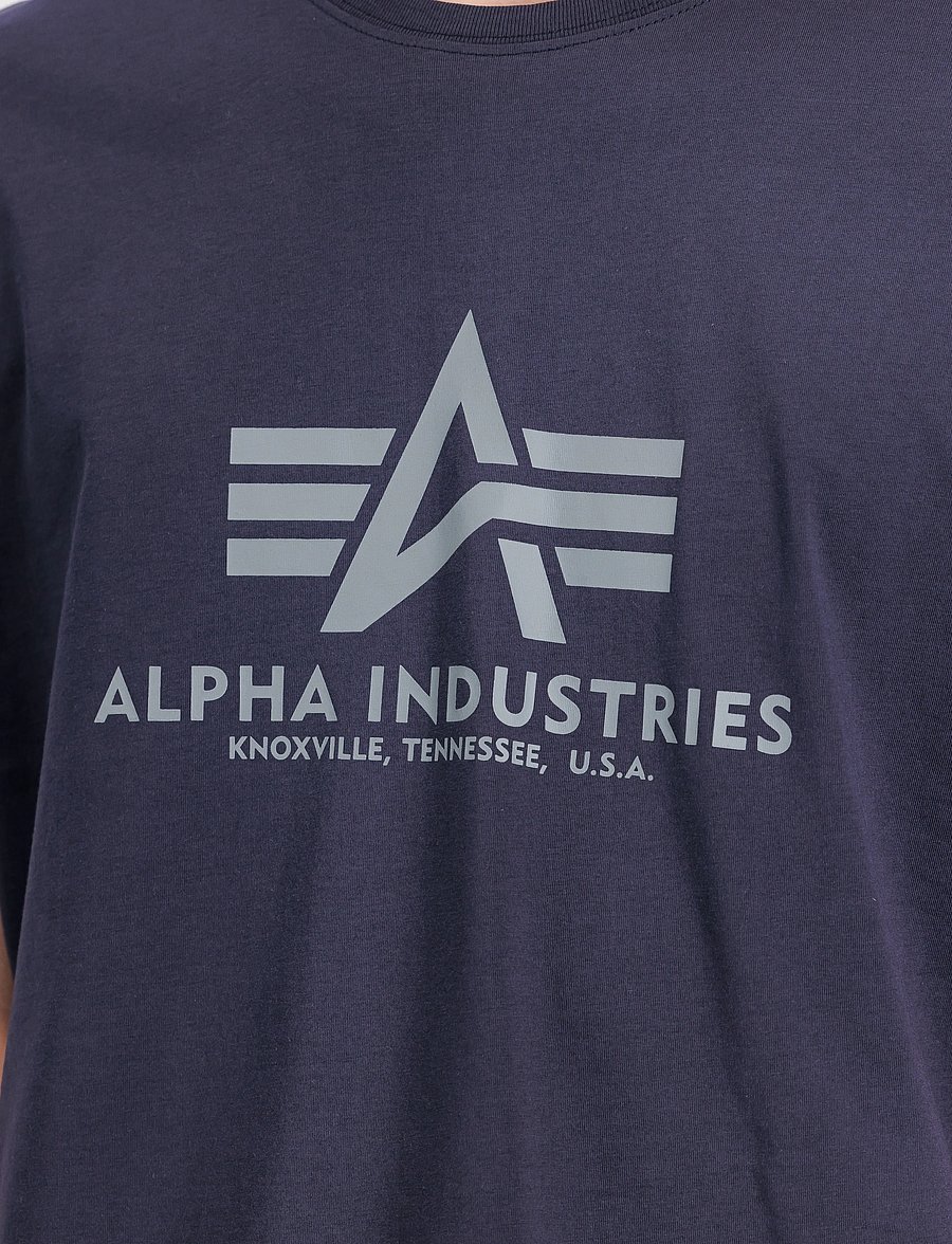 Alpha Industries - Basic T-Shirt BL - short-sleeved t-shirts - rep.blue - 4