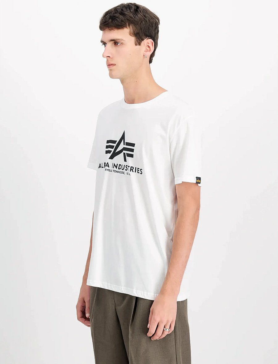 Alpha Industries - Basic T-Shirt BL - kortärmade t-shirts - white - 0