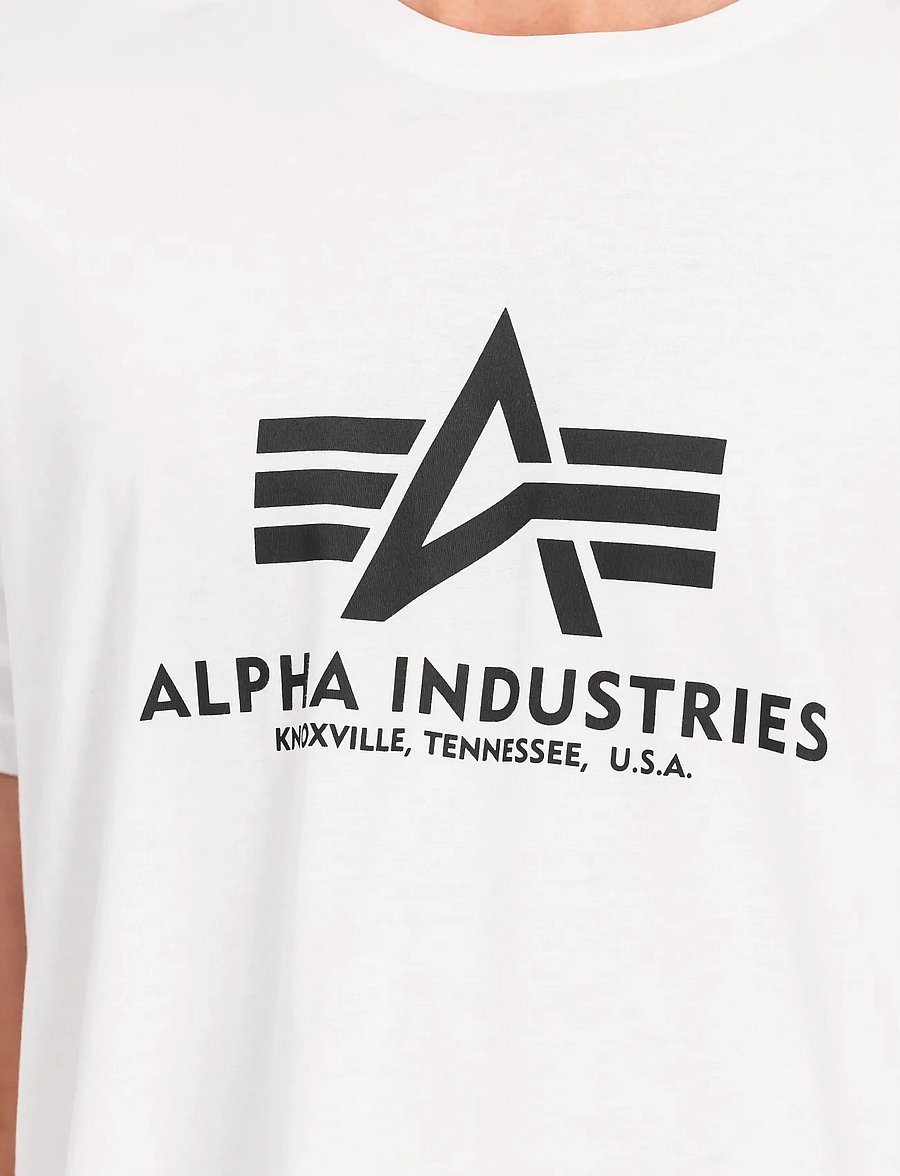 Alpha Industries - Basic T-Shirt BL - kortärmade t-shirts - white - 4