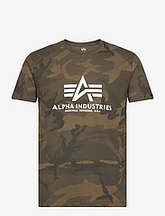 Alpha Industries - Basic T-Shirt Camo - laveste priser - olive camo - 0