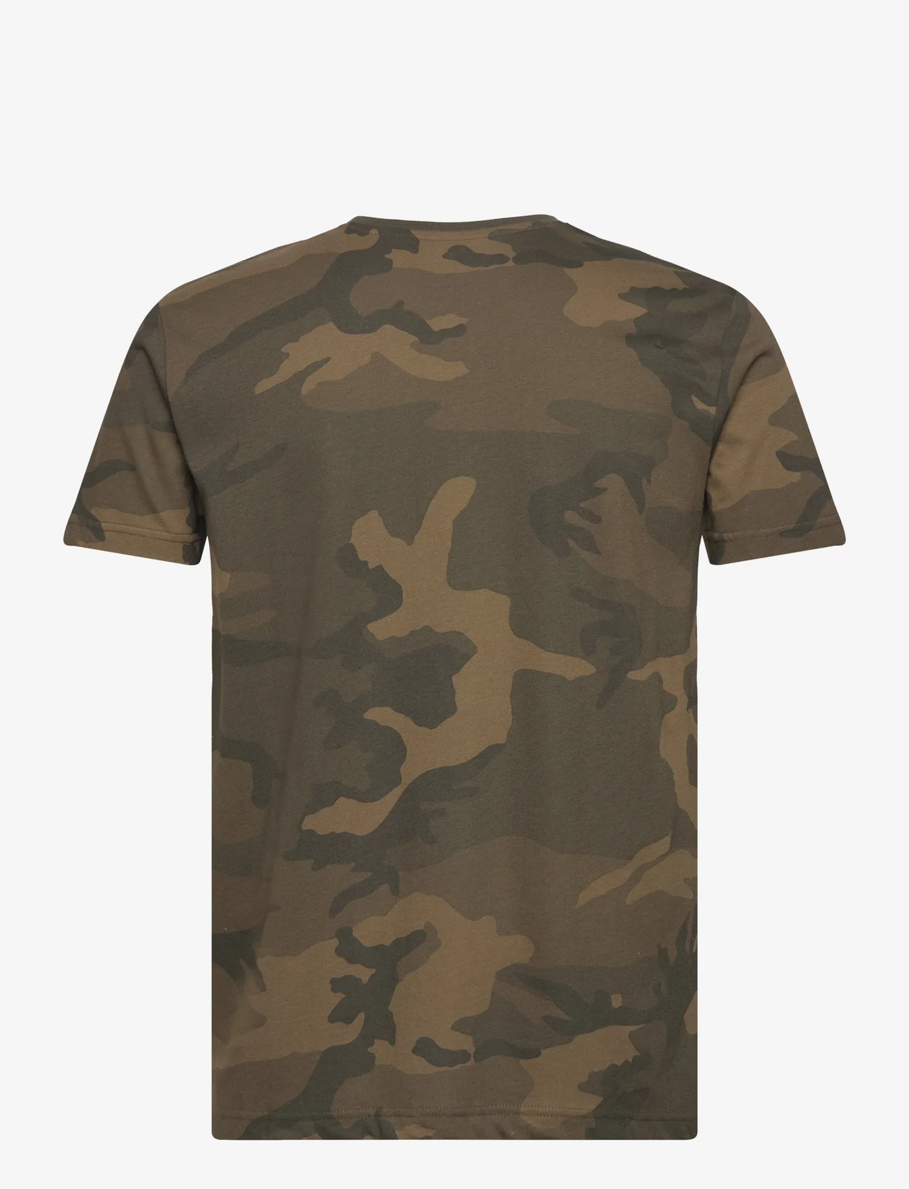 Alpha Industries - Basic T-Shirt Camo - kortärmade t-shirts - olive camo - 1