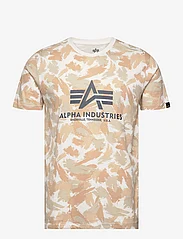 Alpha Industries - Basic T-Shirt Camo - alhaisimmat hinnat - sand camo - 0