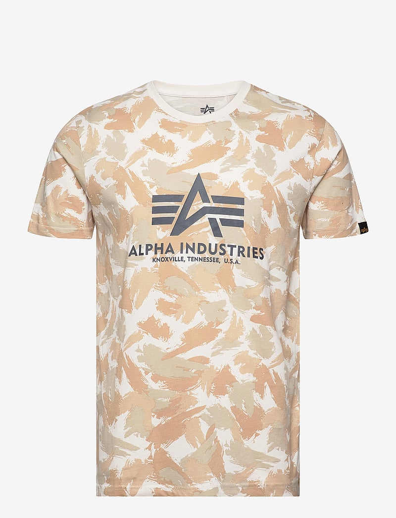 Alpha Industries - Basic T-Shirt BL Camo - short-sleeved t-shirts - sand camo - 0