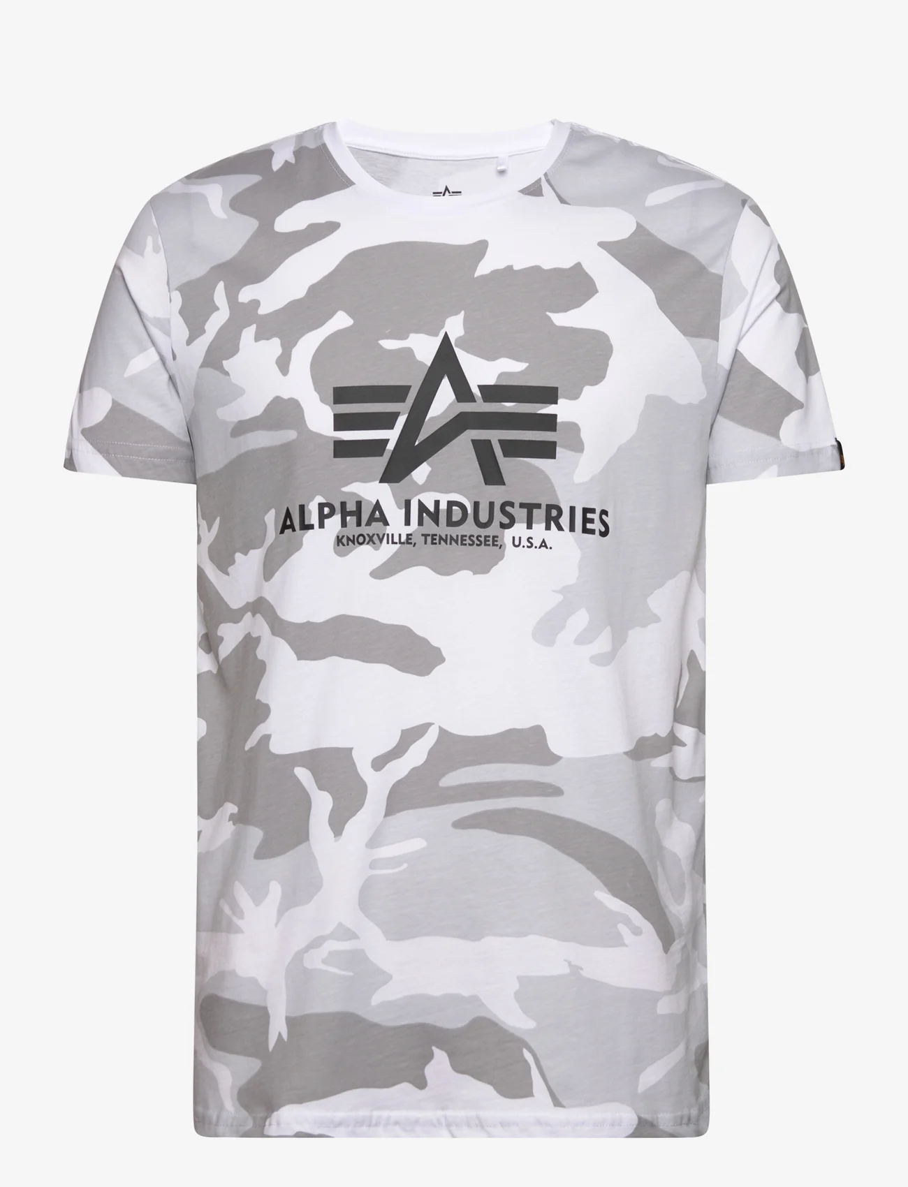 Alpha Industries - Basic T-Shirt Camo - kortärmade t-shirts - white camo - 0