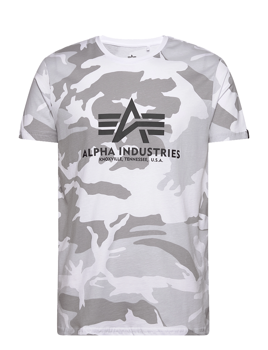 Alpha Industries - Basic T-Shirt BL Camo - kurzärmelig - white camo - 1