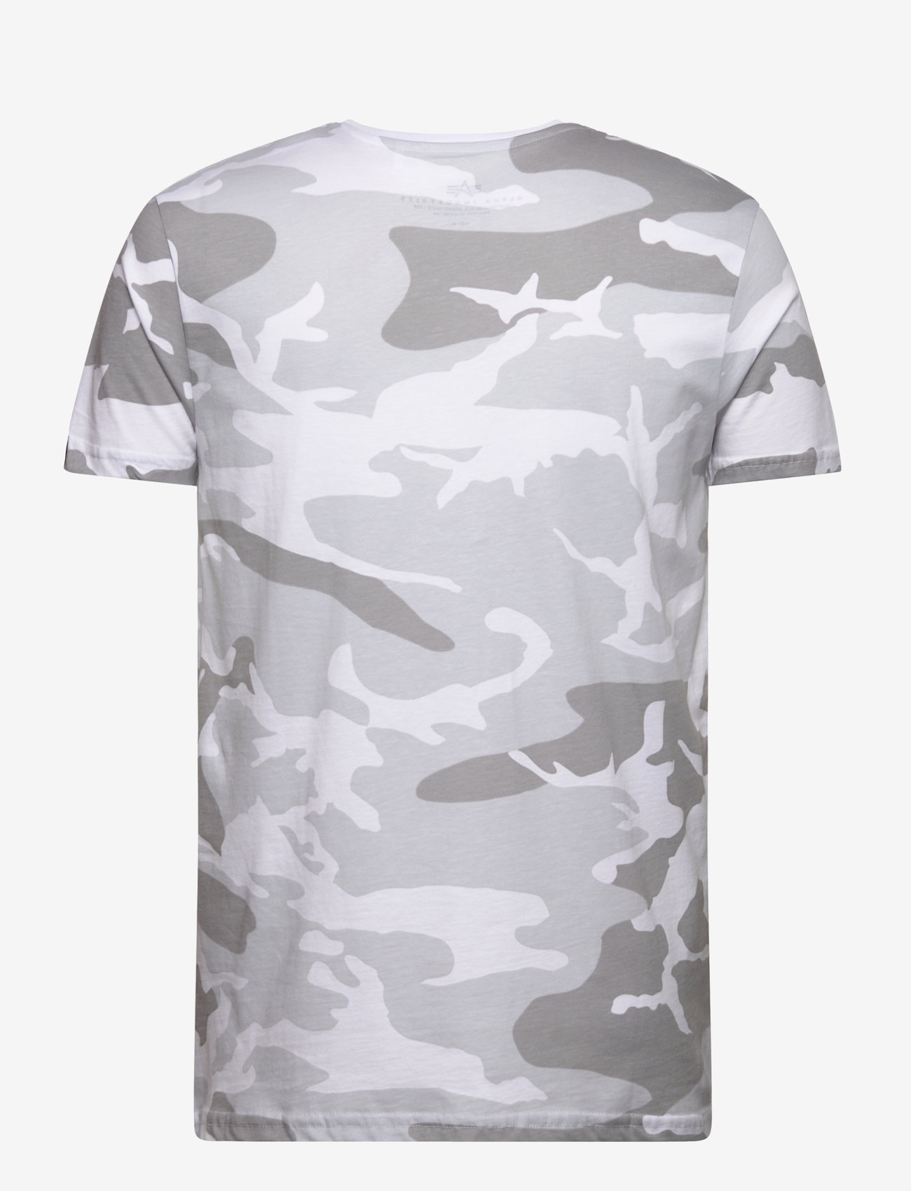 Alpha Industries - Basic T-Shirt BL Camo - kortærmede t-shirts - white camo - 1