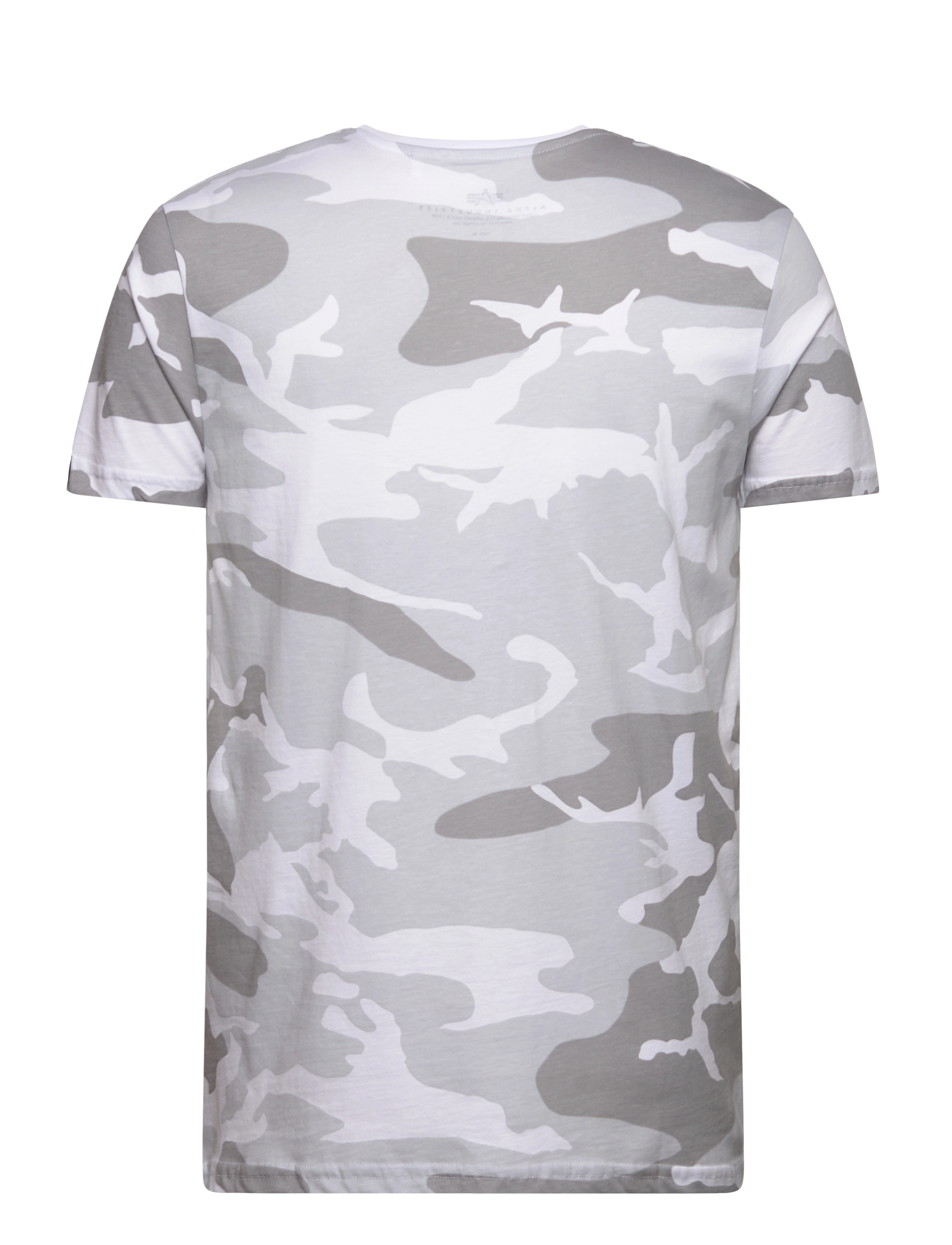 Alpha Industries - Basic T-Shirt BL Camo - short-sleeved t-shirts - white camo - 2