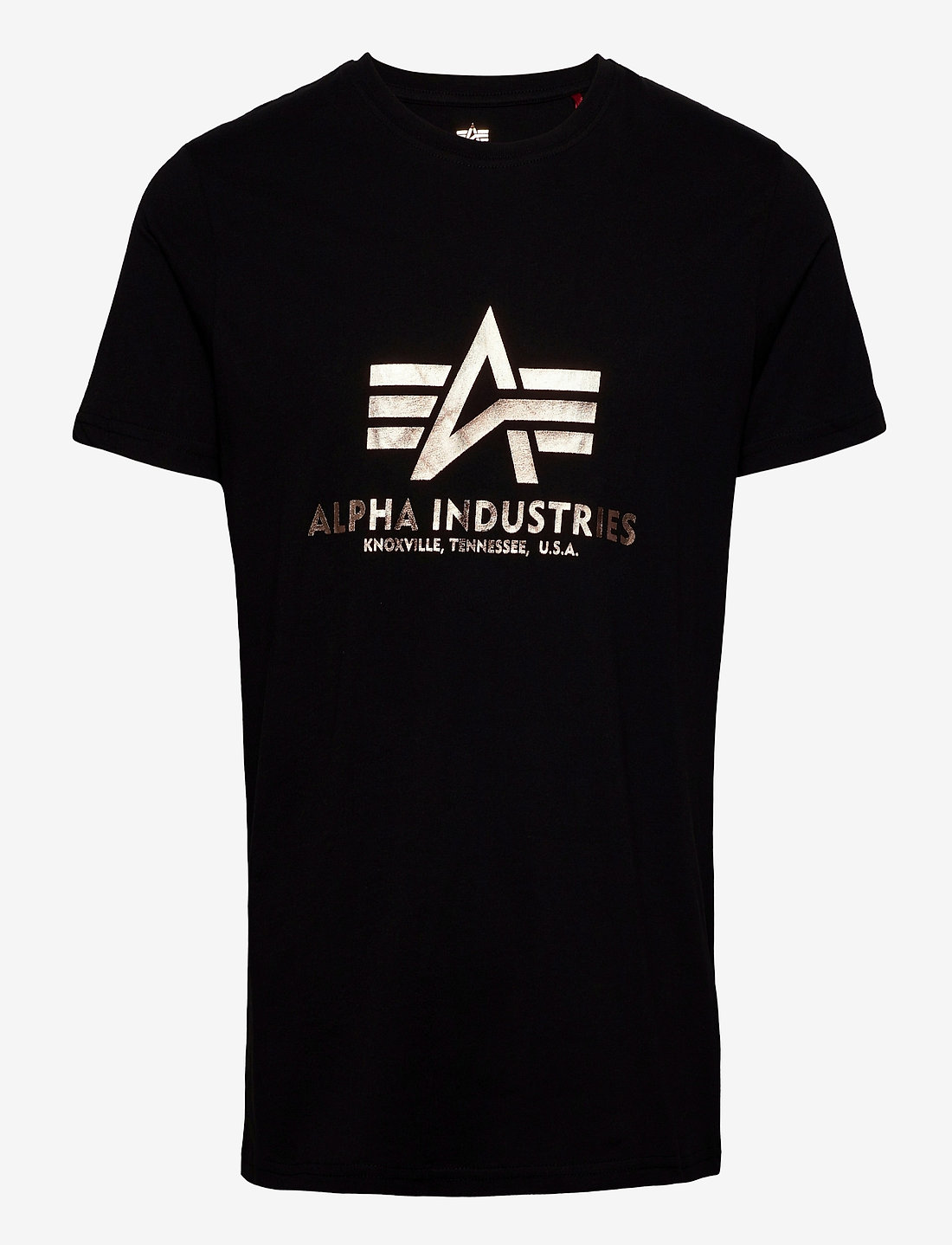 送料込★ALPHA INDUSTRIES★Tシャツ Basic Foil Alpha Industries Basic T-shirt Foil Print (PHA100501FP) - T