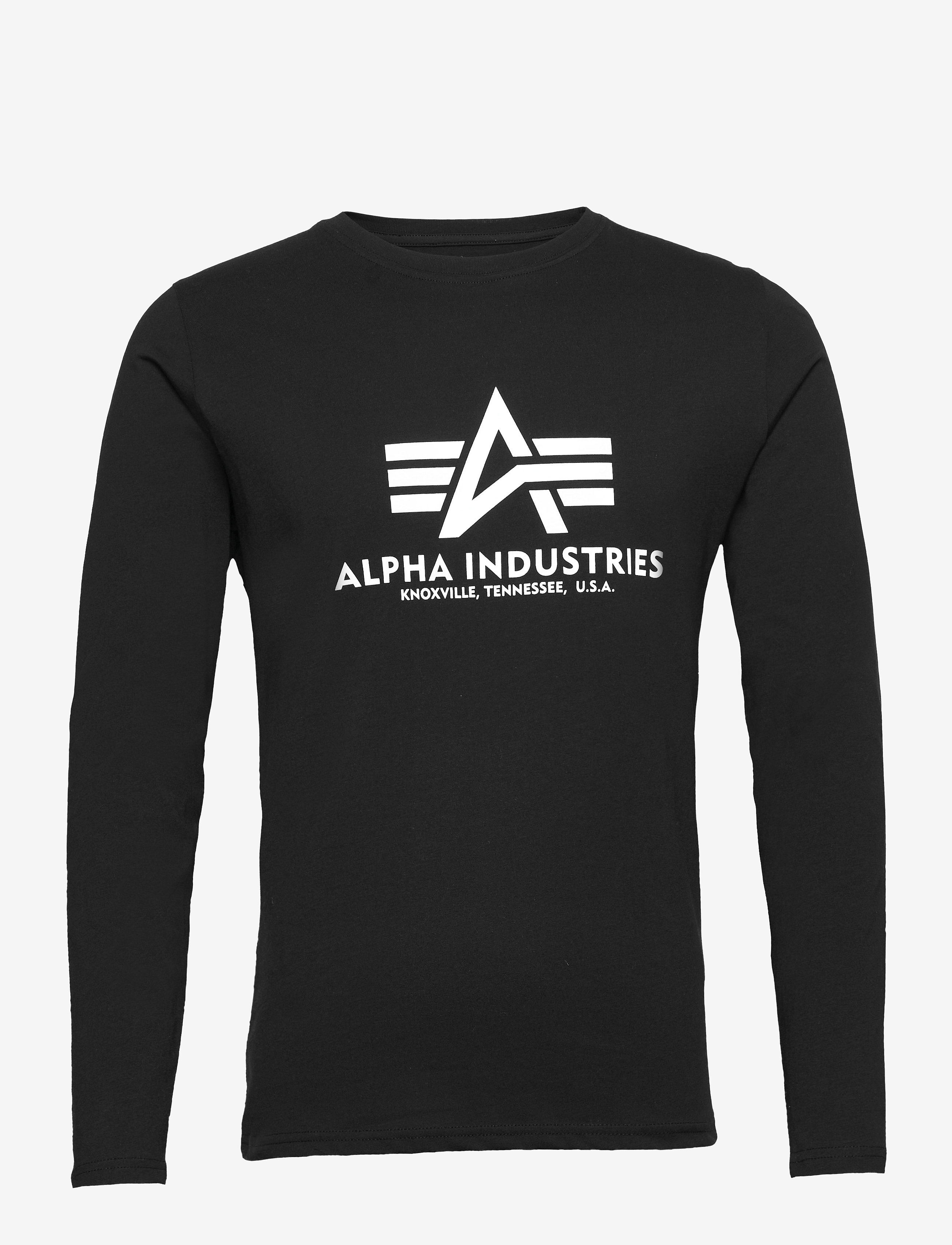 ALPHA INDUSTRIES Basic Longsleeve Bl Schwarz - M - Herren
