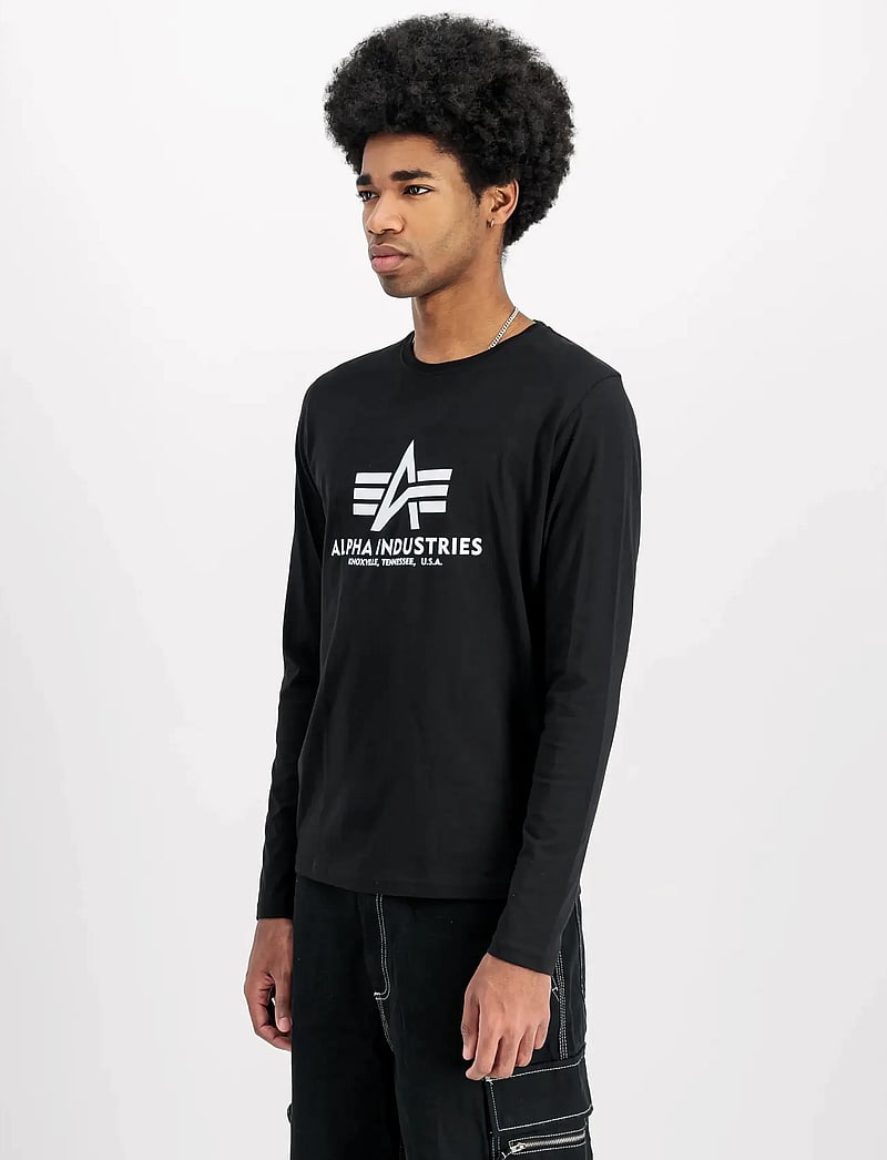 Alpha Industries - Basic Longsleeve BL - long-sleeved t-shirts - black - 0