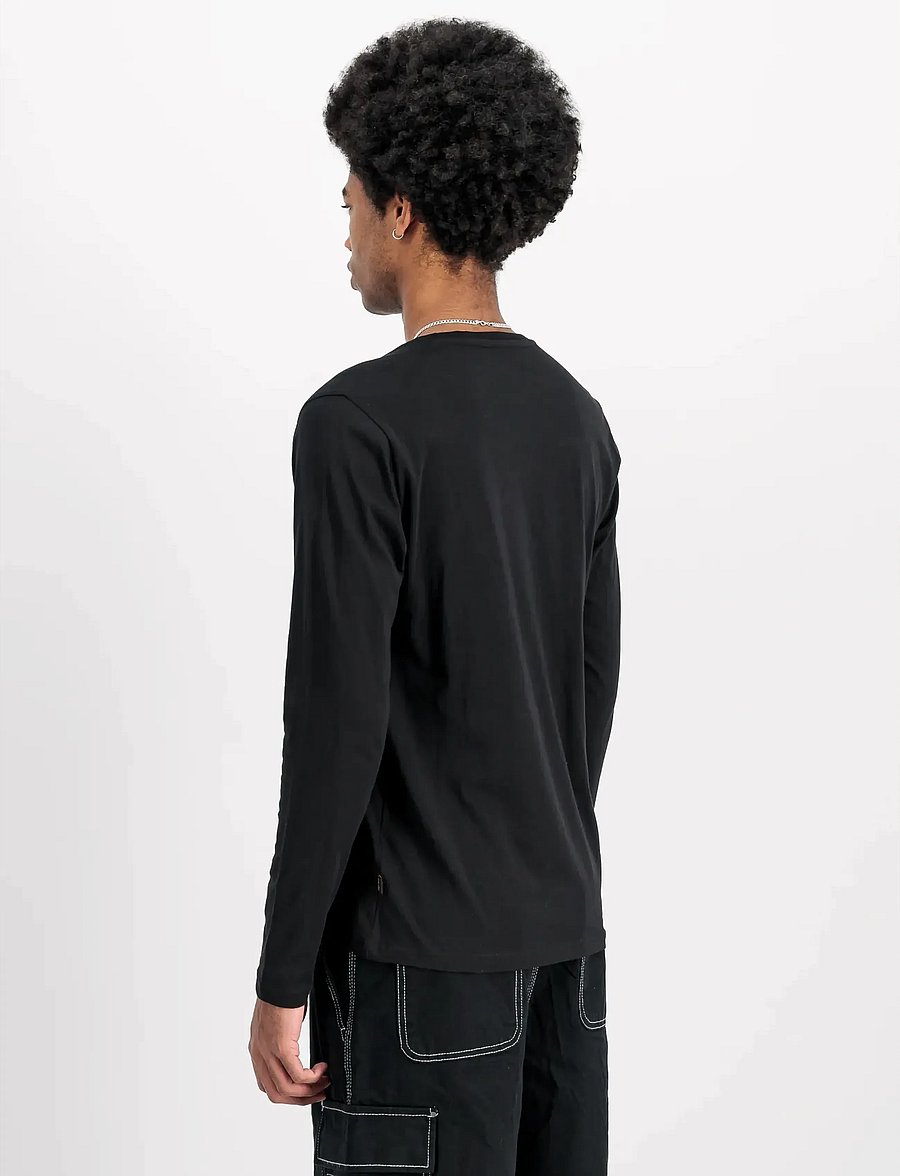 Alpha Industries - Basic Longsleeve BL - langærmede t-shirts - black - 3