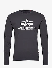 Alpha Industries - Basic T - LS - långärmade t-shirts - navy - 0