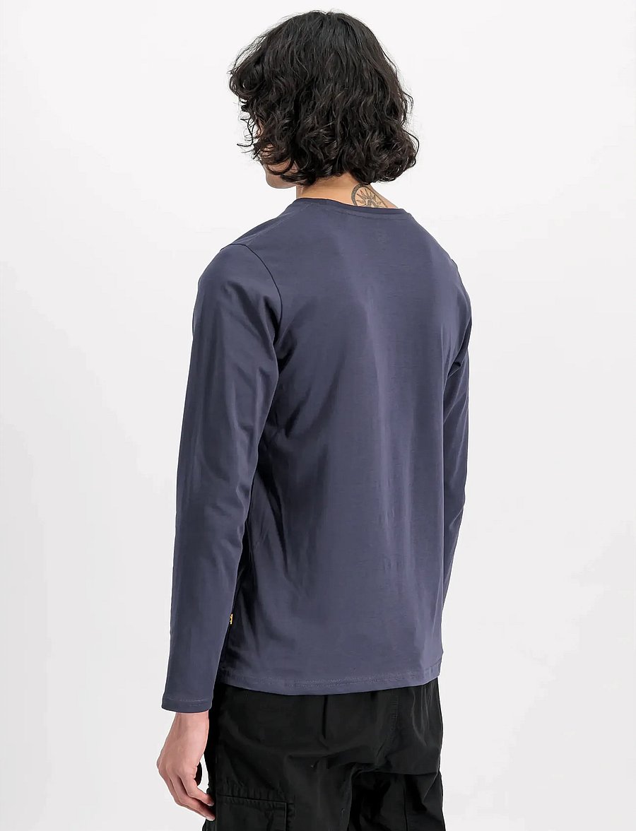Alpha Industries - Basic Longsleeve BL - long-sleeved t-shirts - navy - 3