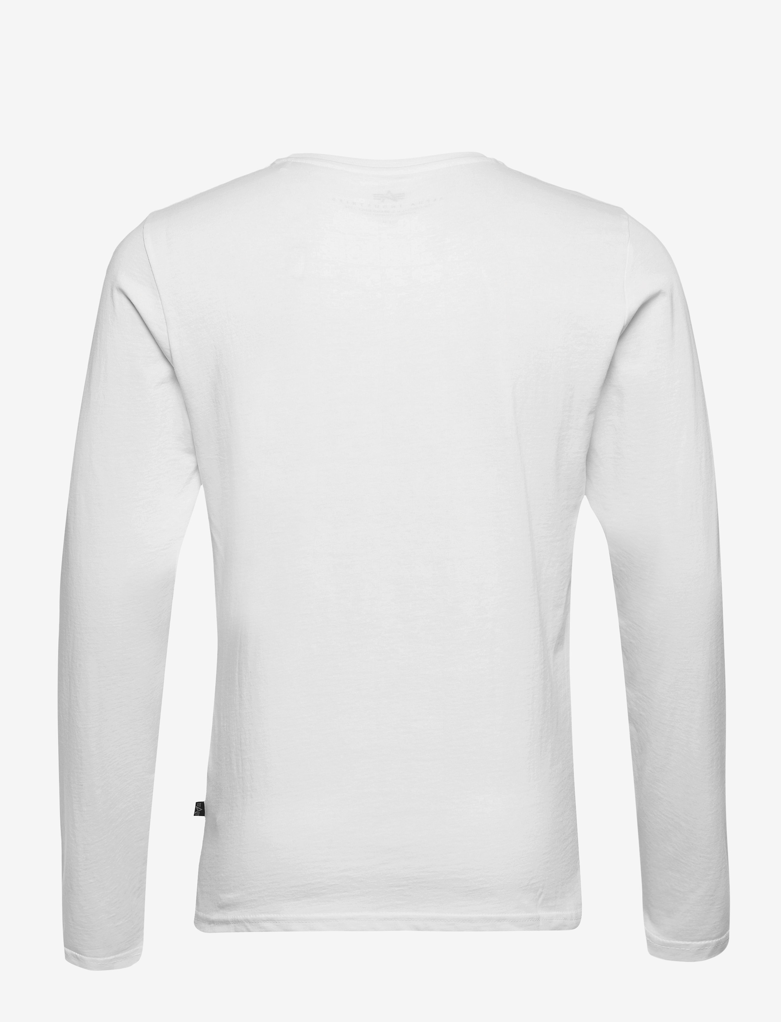 Alpha Industries - Basic Longsleeve BL - långärmade t-shirts - white - 2
