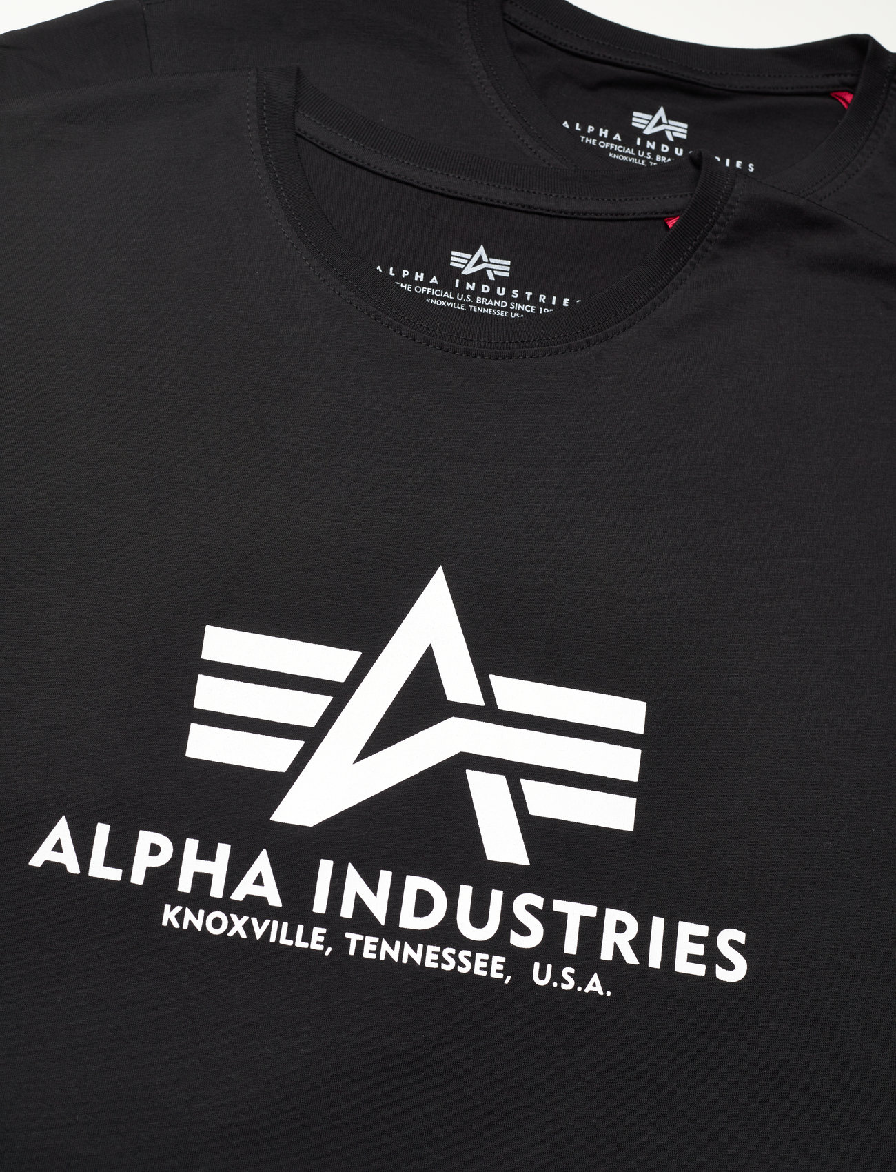 Alpha Industries - Basic T 2 Pack - short-sleeved t-shirts - black - 1