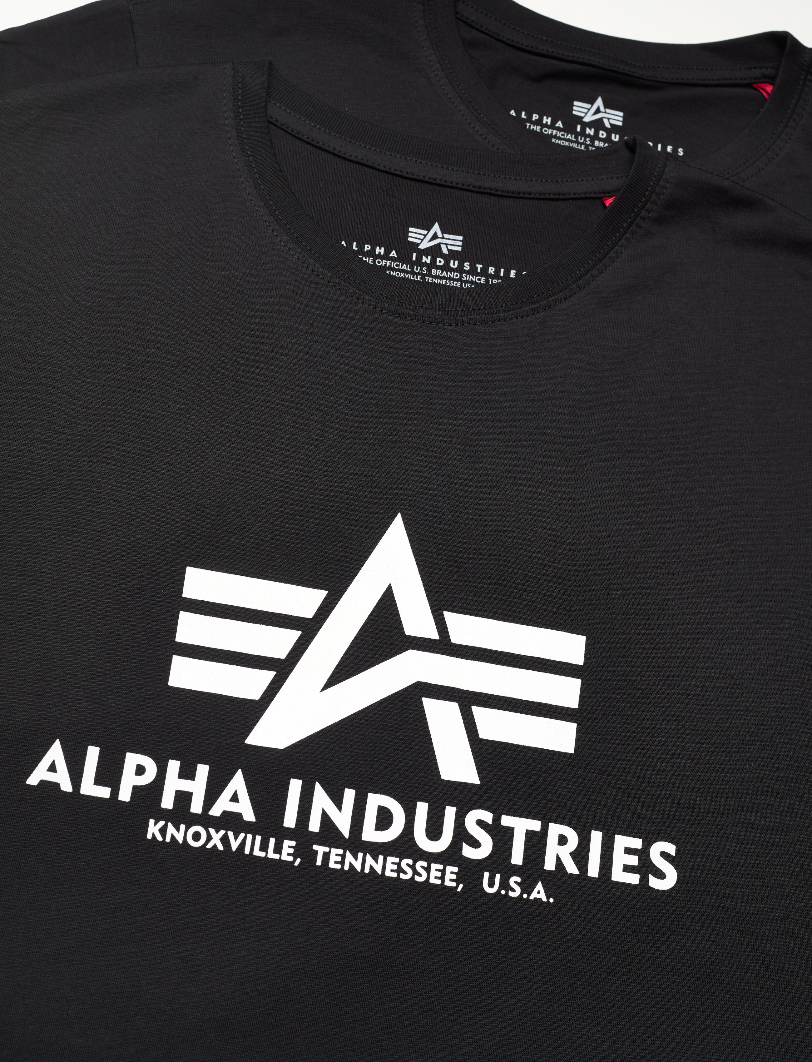 Alpha Industries - Basic T 2 Pack - short-sleeved t-shirts - black - 4