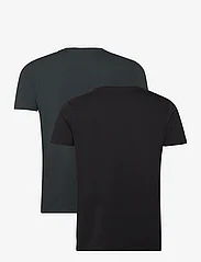 Alpha Industries - Basic T 2 Pack - kortärmade t-shirts - black/dark petrol - 1