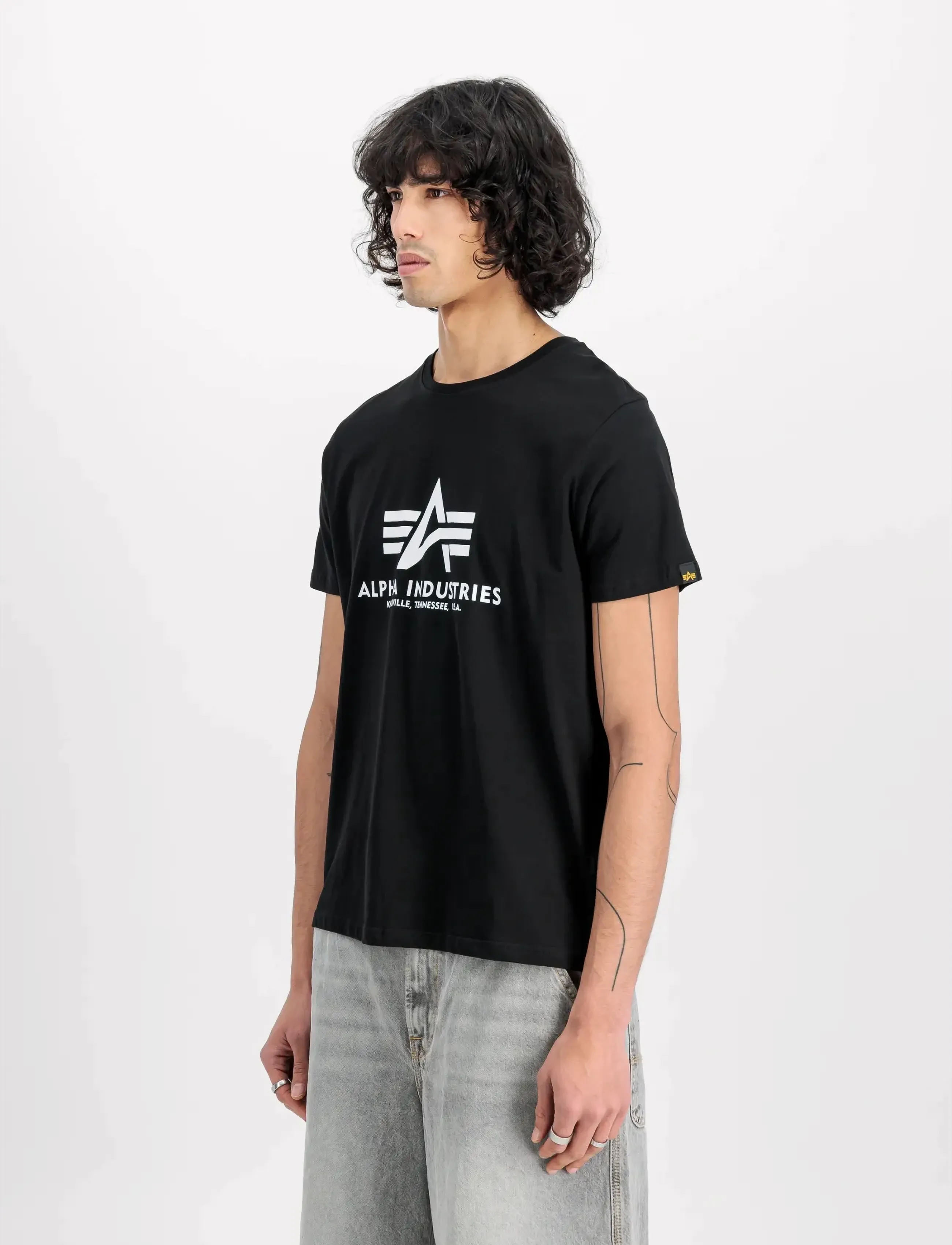 Alpha Industries Basic T-Shirt Bl 2 Pack, S, Black, T-Shirts > Kortærmede, Herre