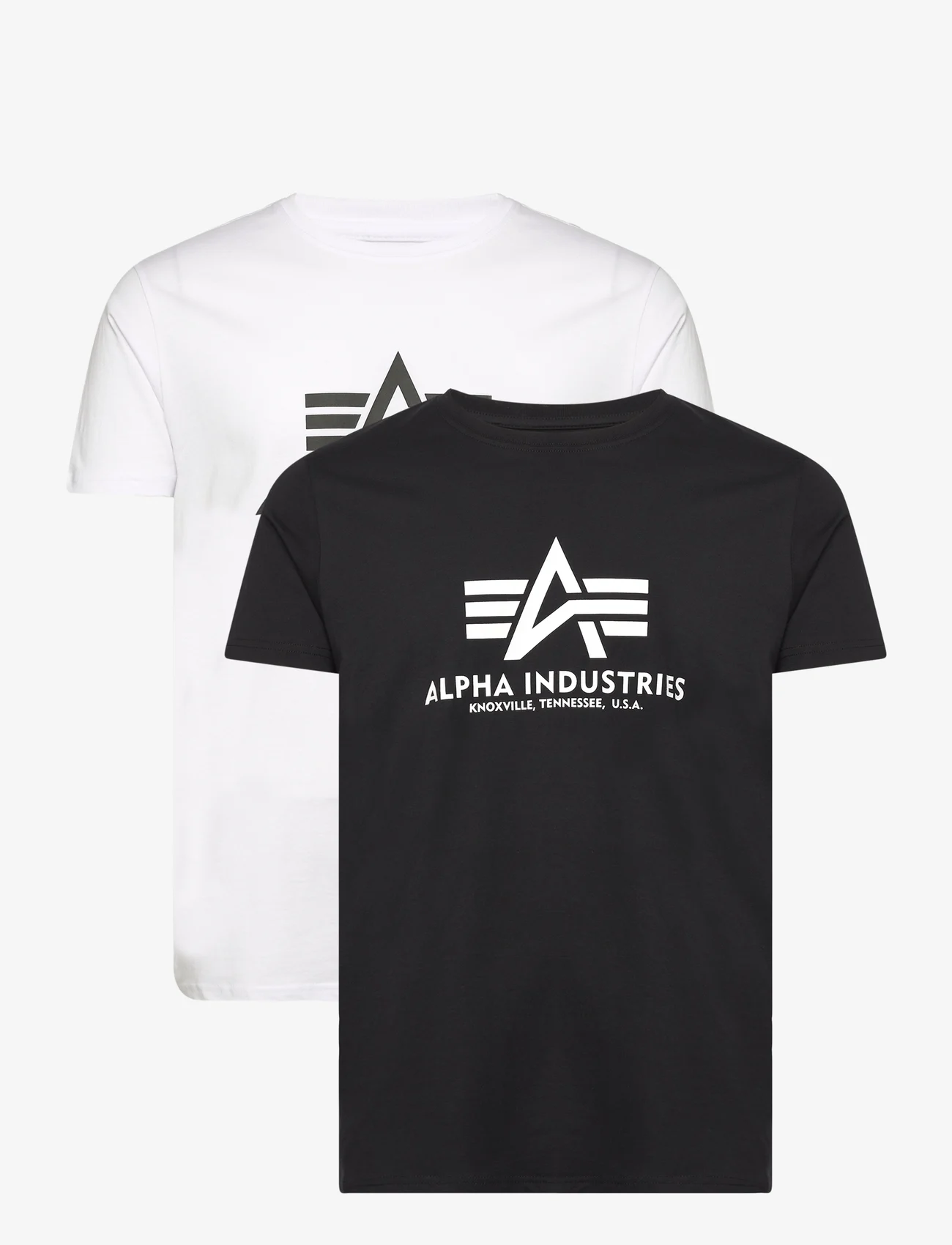 Alpha Industries - Basic T 2 Pack - short-sleeved t-shirts - black/white - 0