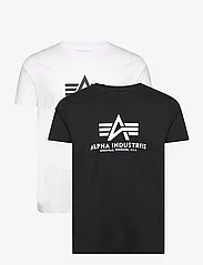 Alpha Industries - Basic T 2 Pack - kortärmade t-shirts - black/white - 0