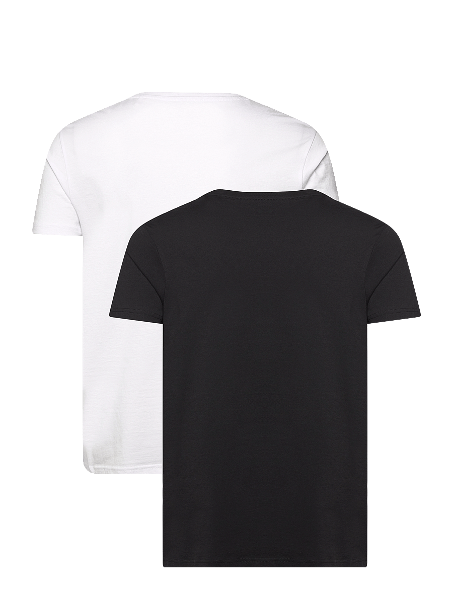Alpha Industries - Basic T 2 Pack - kurzärmelig - black/white - 2