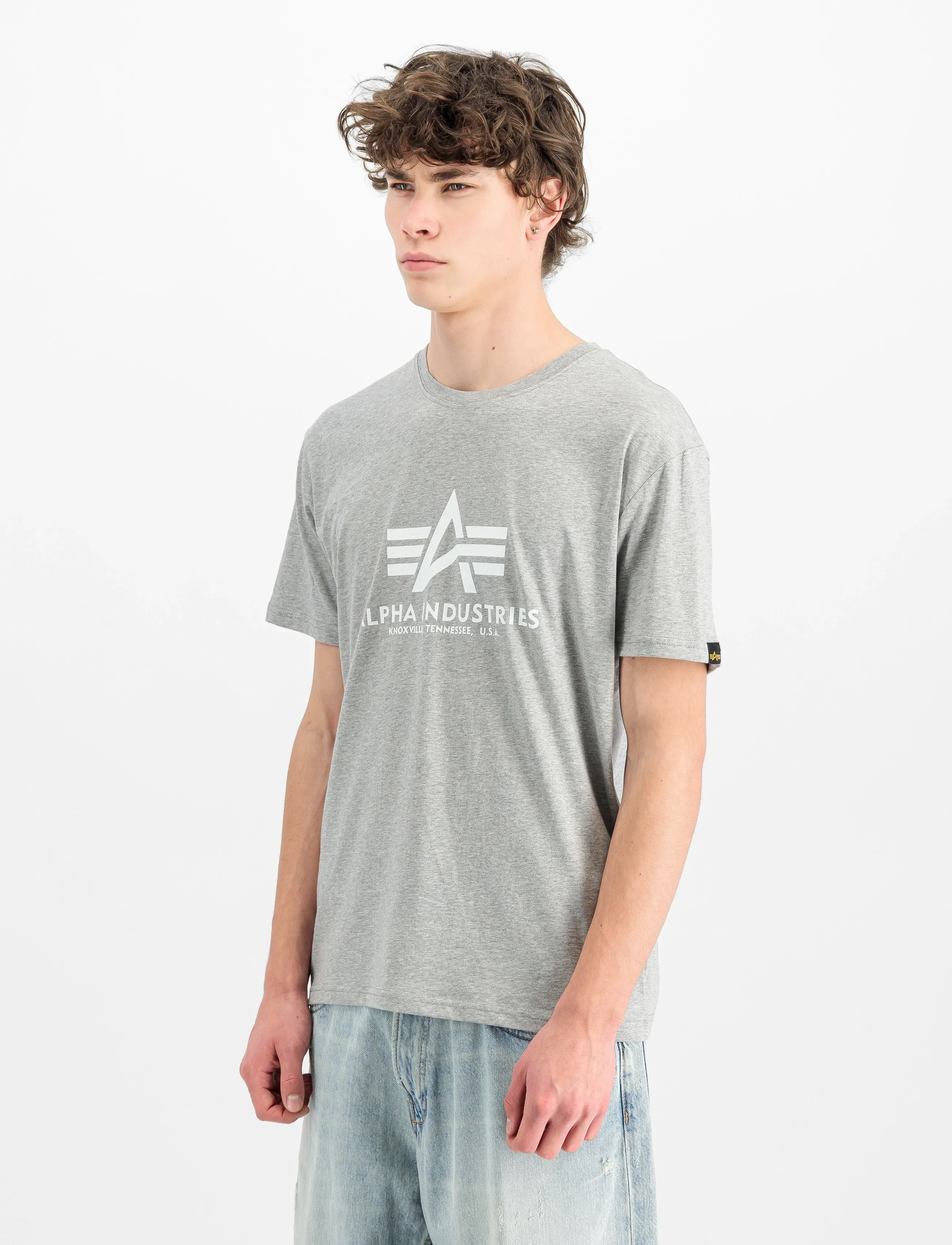 Alpha Industries Basic T-Shirt BL 2 Pack - Alpha Industries - GREY.HEAT/REP.BLUE / navy