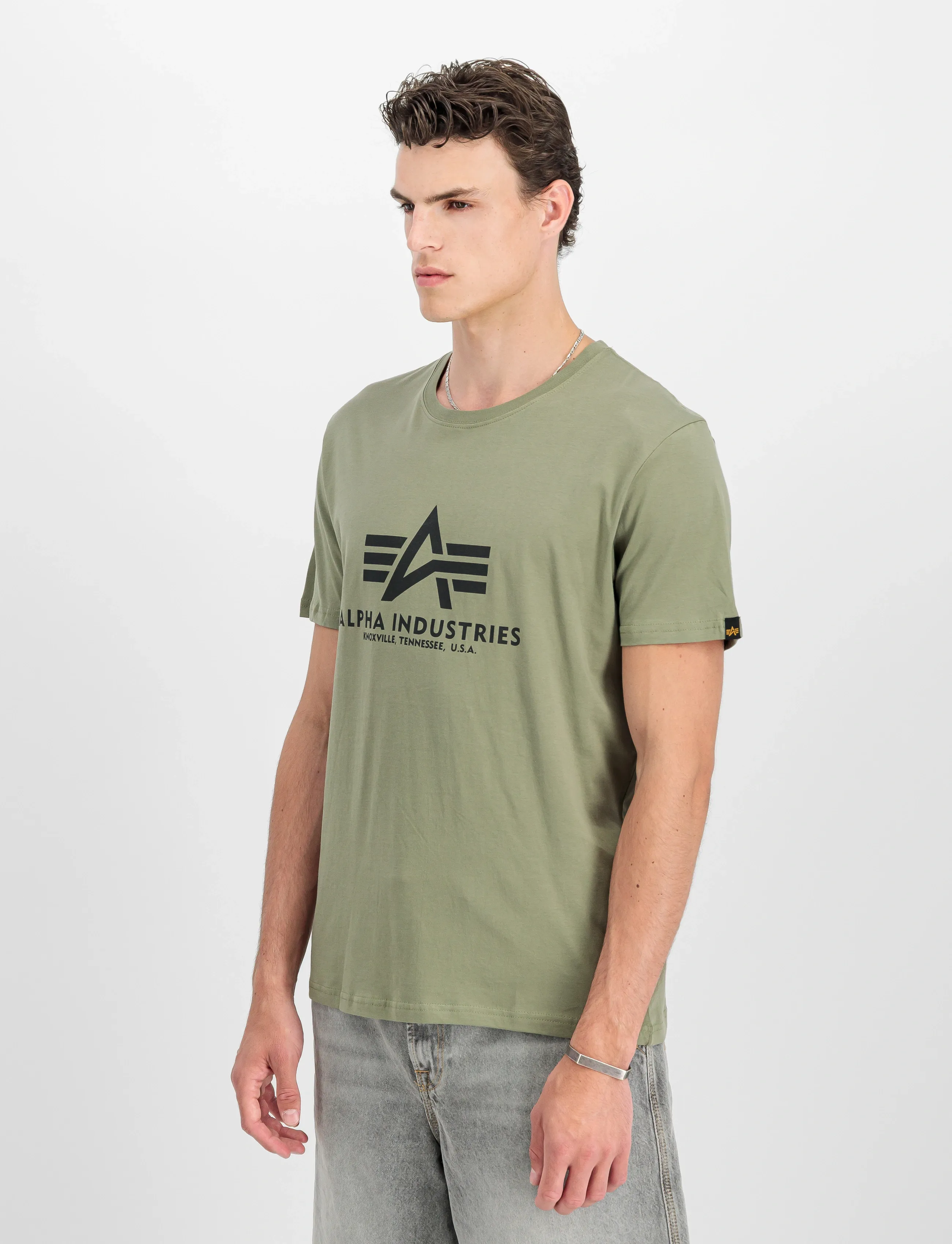 Alpha Industries Basic T-Shirt Bl 2 Pack, M, Burgundy, T-Shirts > Kortærmede, Herre