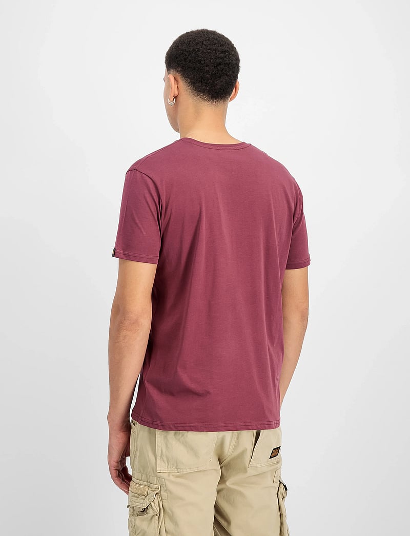 Alpha Industries - Basic T 2 Pack - kurzärmelig - olive/burgundy - 2