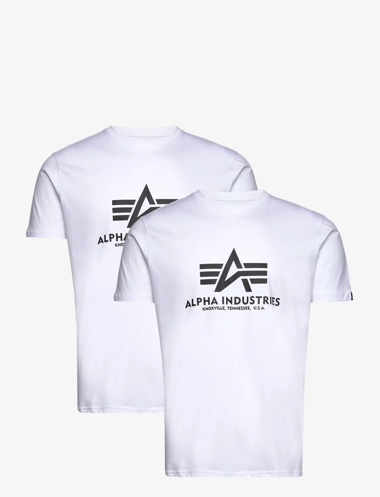 Alpha Industries - Basic T 2 Pack - alhaisimmat hinnat - white - 0