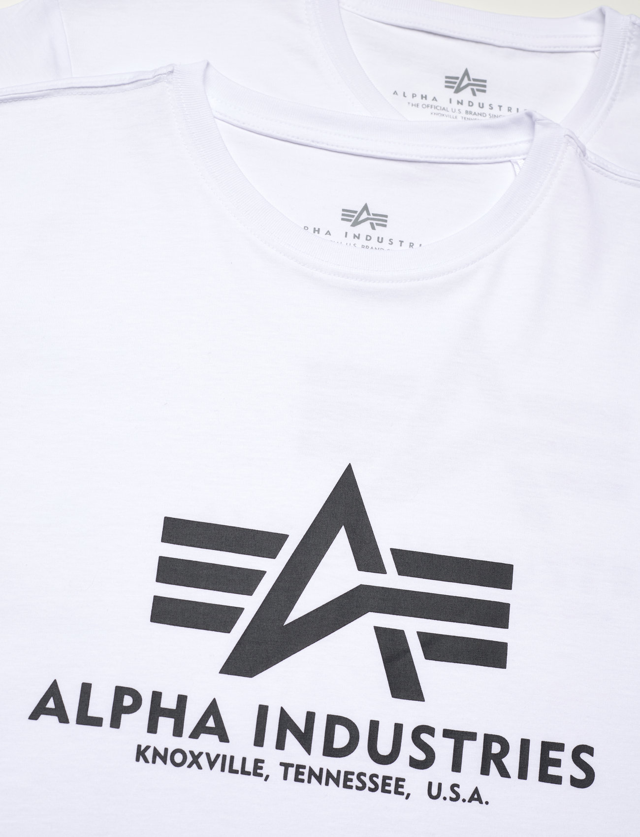 Alpha Industries - Basic T 2 Pack - short-sleeved t-shirts - white - 1
