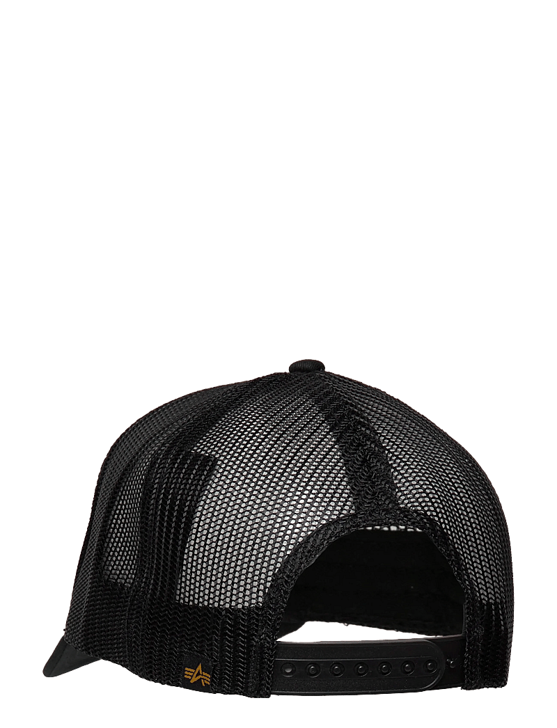 Alpha Industries - Alpha Label Trucker Cap - kappen - black - 2