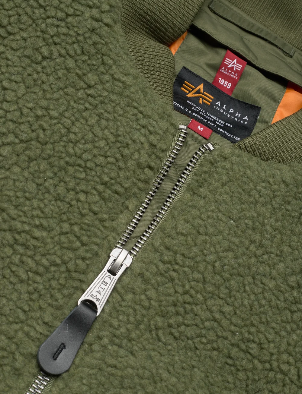 Alpha Industries - MA-1 Teddy - fleece-pullover - sage-green - 2