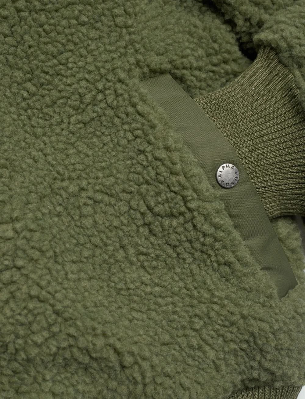 Alpha Industries - MA-1 Teddy - fleece-pullover - sage-green - 3