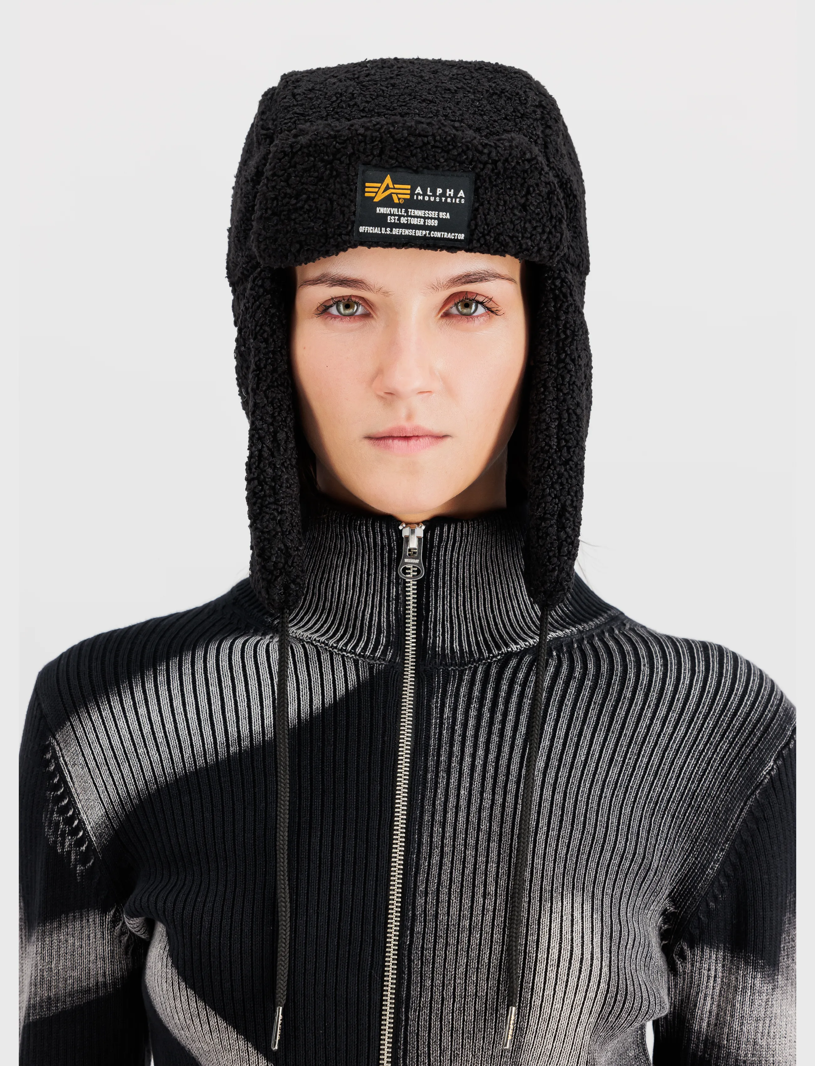 Alpha Industries Alpha Teddy Hat, One Size, Black, Hovedbeklædning > Huer, Herre