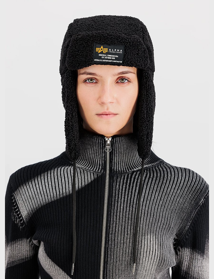Alpha Industries - Alpha Teddy Hat - mütsid - black - 0