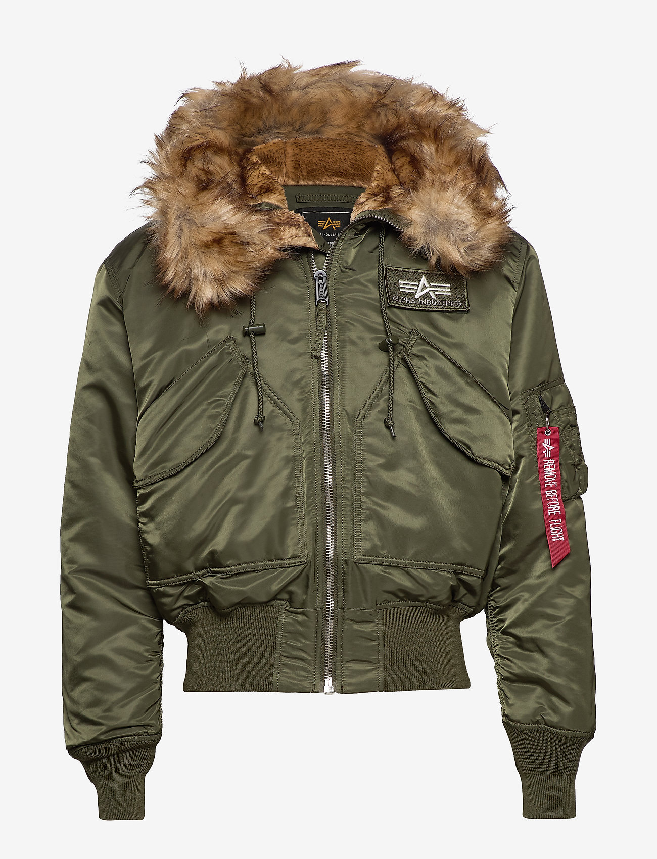 Alpha Industries - 45P Hooded Custom - winter jackets - dark green - 0