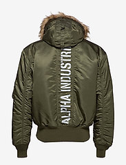 Alpha Industries - 45P Hooded Custom - winter jackets - dark green - 3