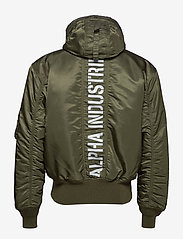 Alpha Industries - 45P Hooded Custom - winter jackets - dark green - 4