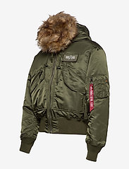 Alpha Industries - 45P Hooded Custom - winter jackets - dark green - 5