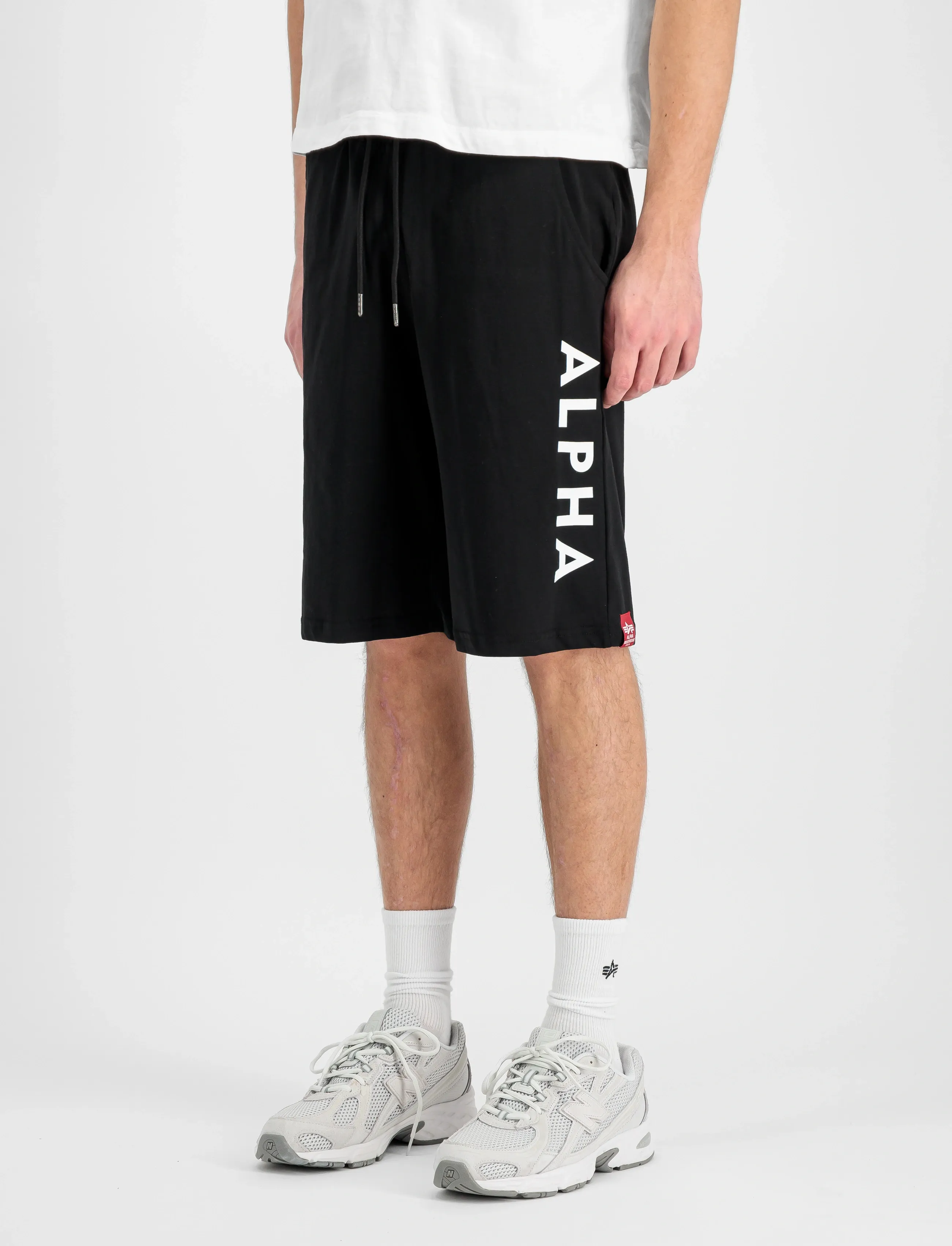 Alpha Industries Alpha Jersey Short, S, Black, Shorts > Svedeshorts, Herre