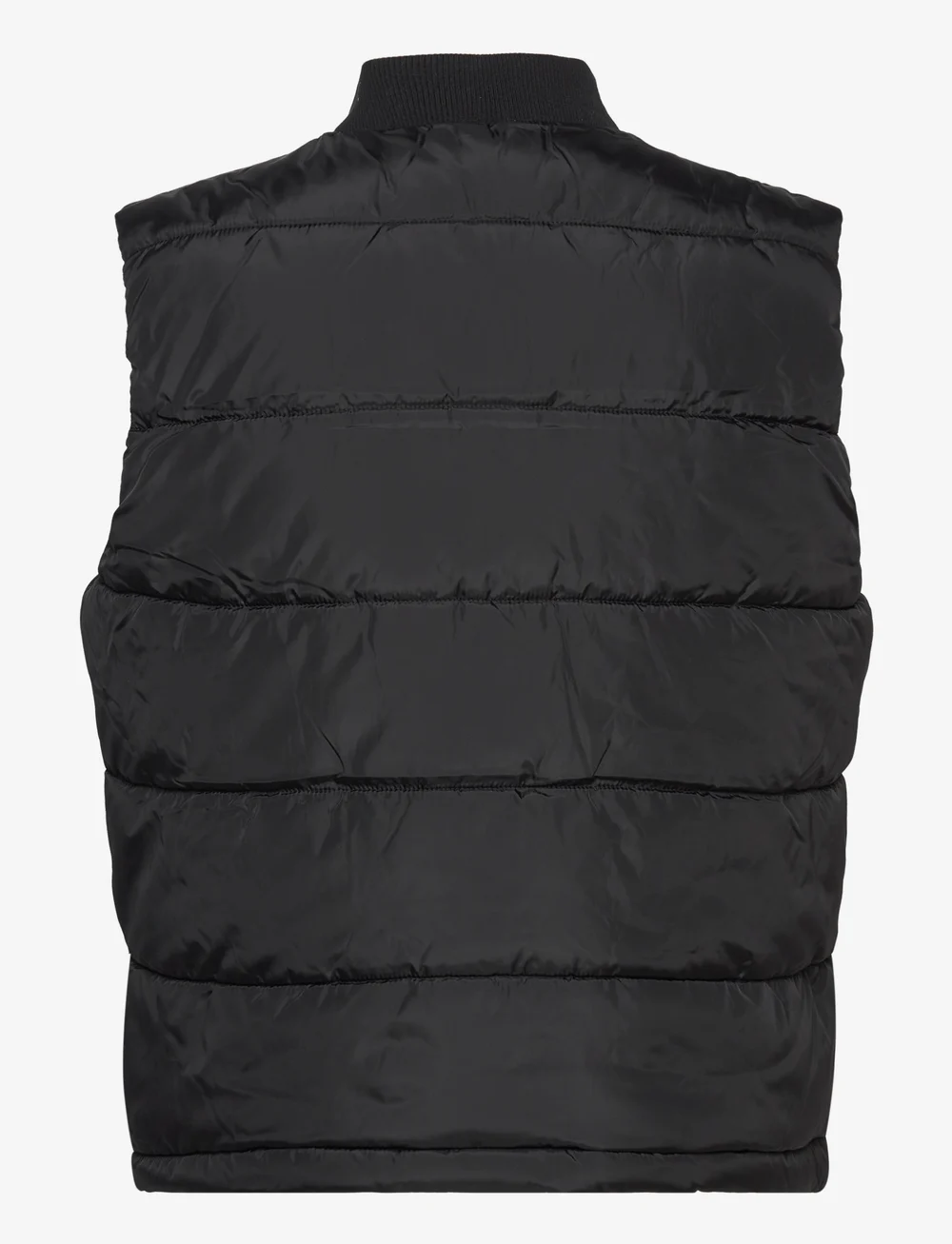 Black puffer waistcoat shop
