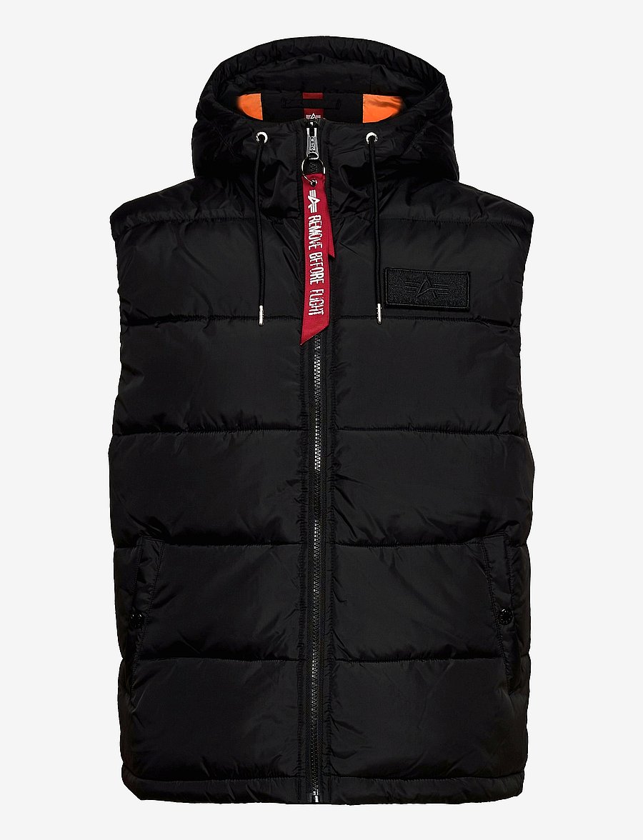 Alpha Industries - Hooded Puffer Vest FD - westen - black - 1