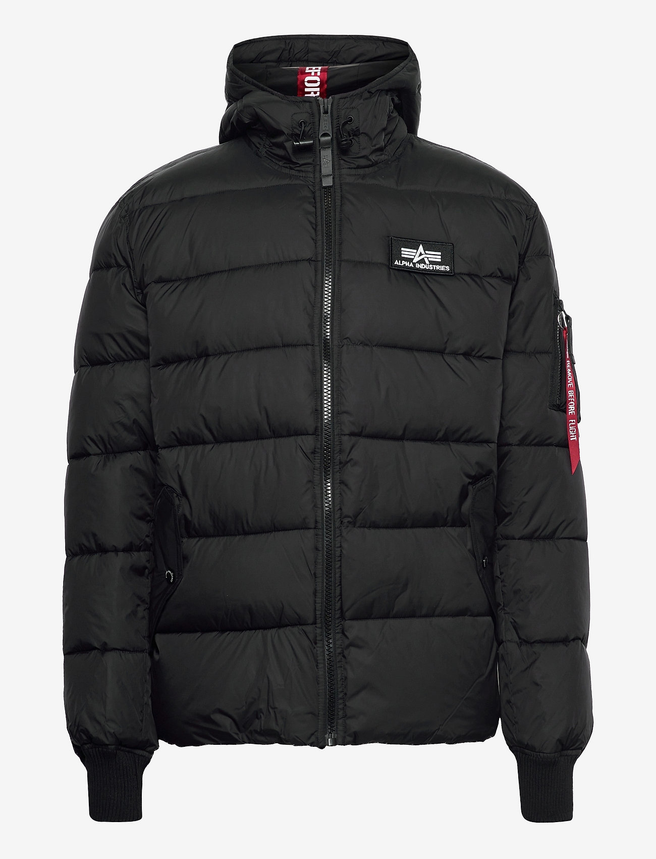 Alpha industries 2025 hooded puffer