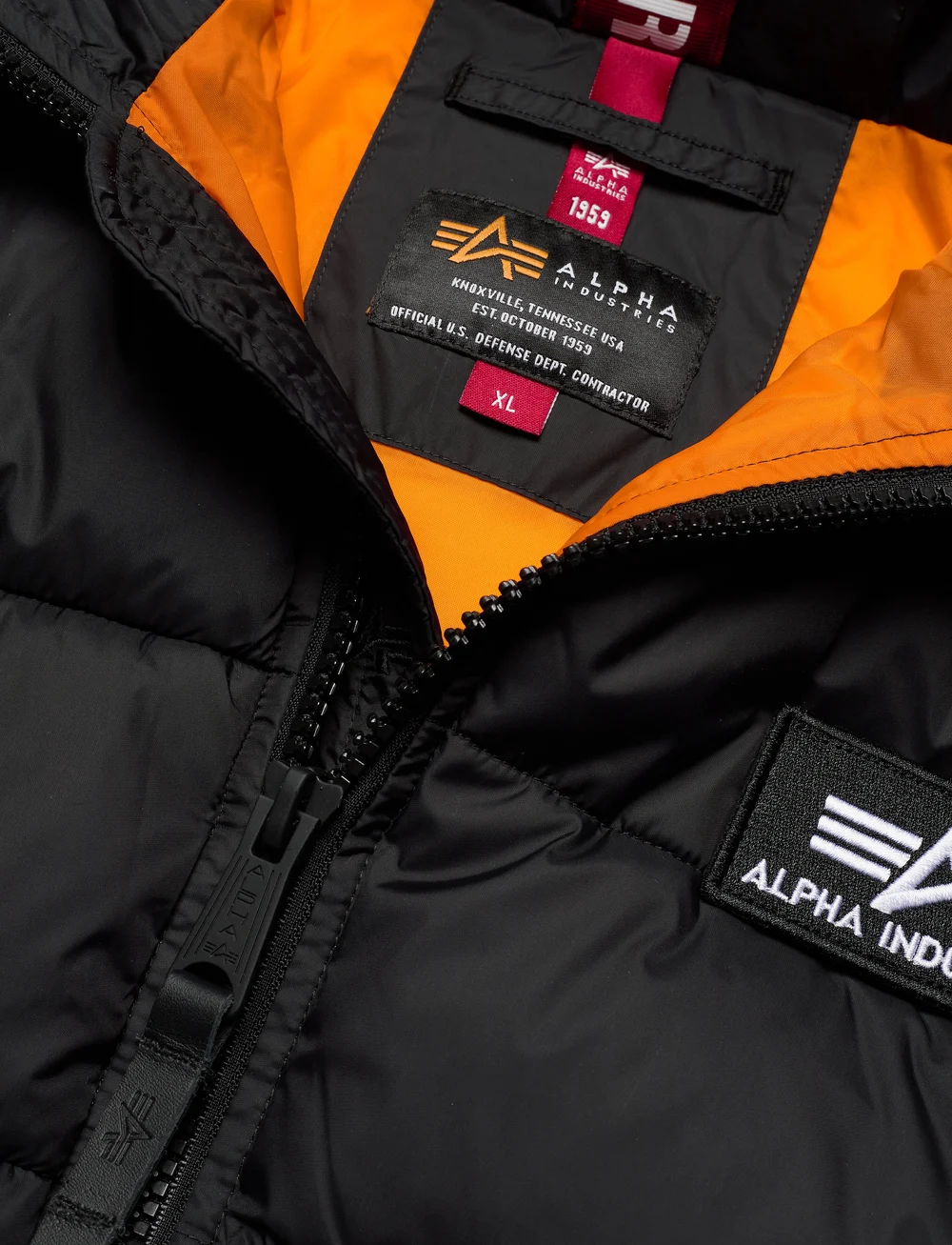 Alpha Industries - Hooded Puffer Alpha FD - voodriga jakid - black - 2