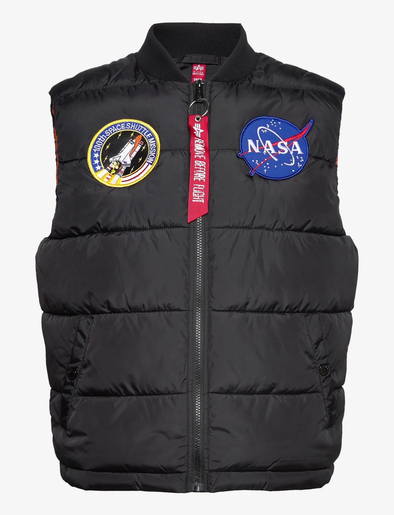 Alpha Industries - Puffer Vest NASA - vests - black - 0