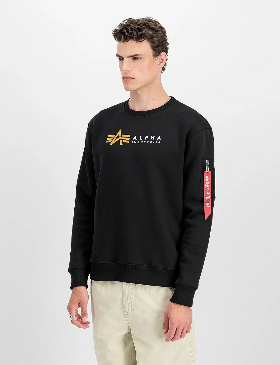 Alpha Industries - Alpha Label Sweatshirt - black - 0