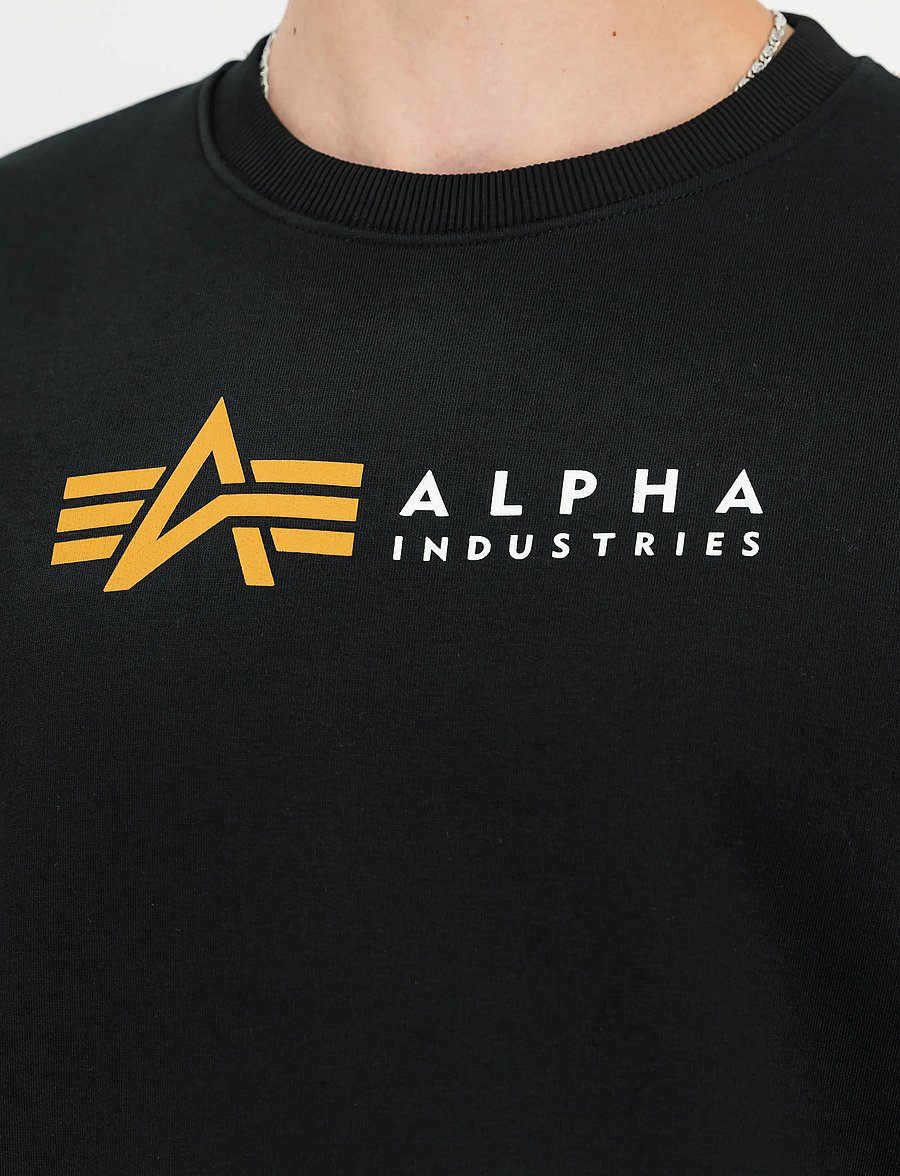 Alpha Industries - Alpha Label Sweatshirt - black - 4