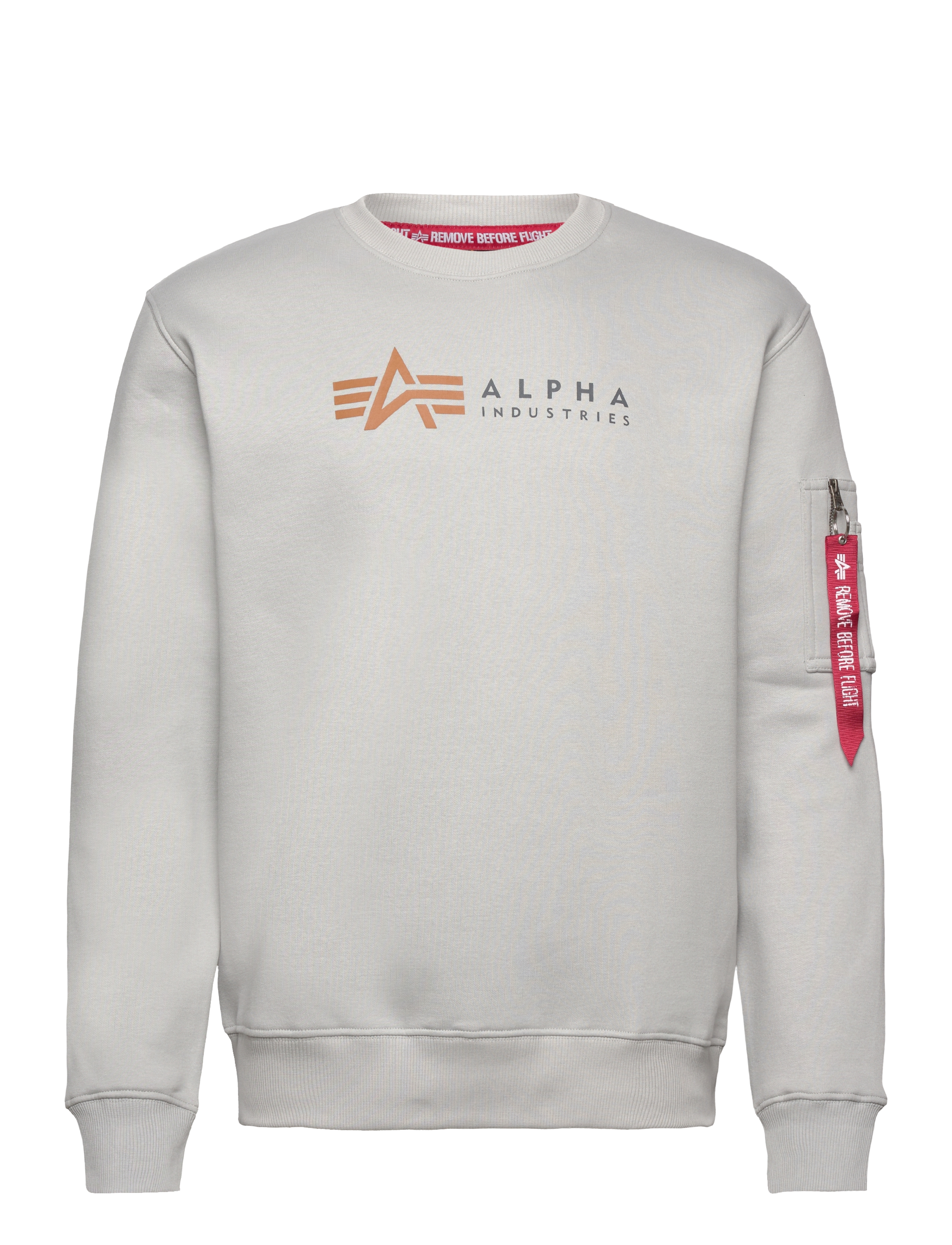 Alpha Industries - Alpha Label Sweatshirt - pastel grey - 1